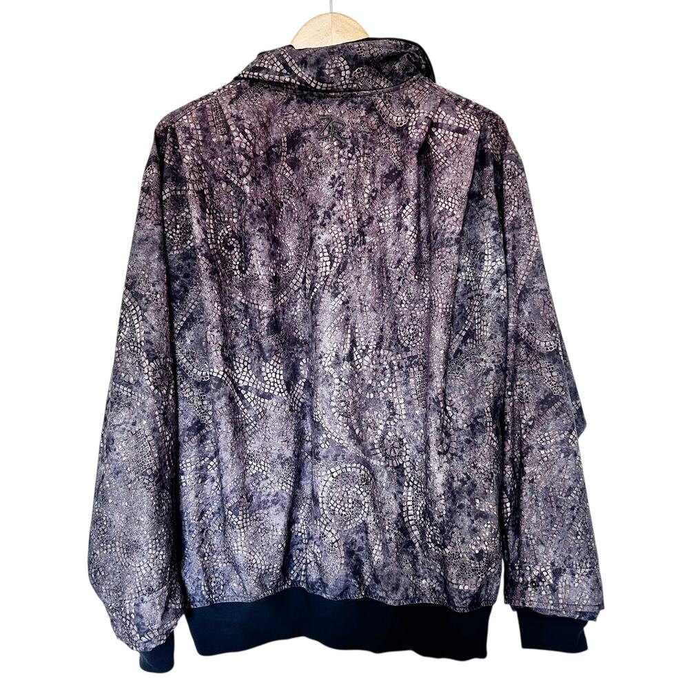 Zero Restriction Golf Outerwear Gray Printed Pull… - image 8